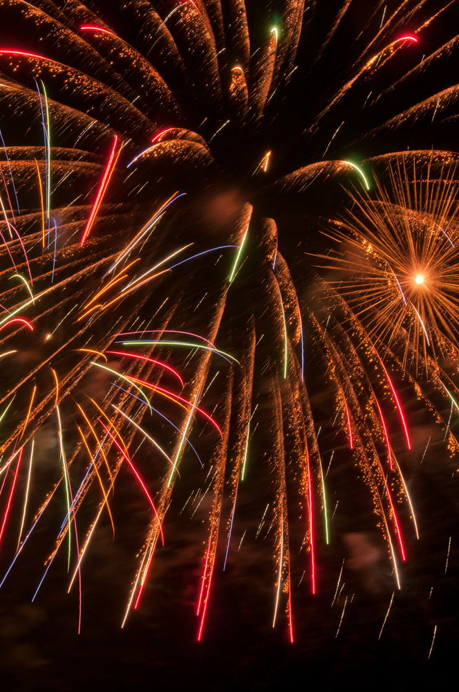 Pyrotechnic celebration of light